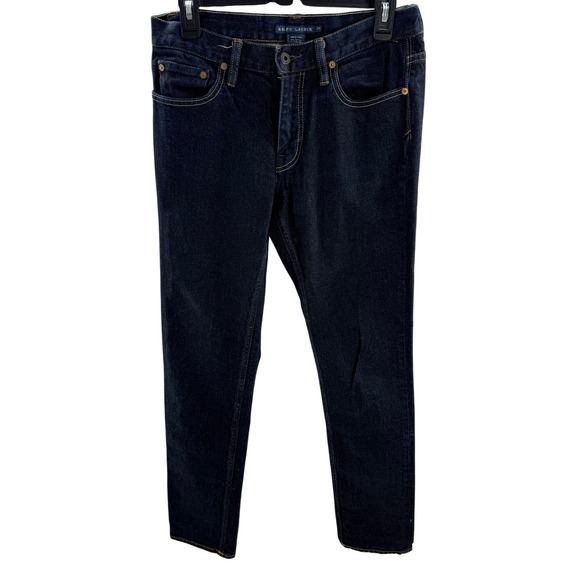 Ralph Lauren xThompson 650 Skinny Jeans Dark Indigo Denim Womens 29x30 - Picture 7 of 9